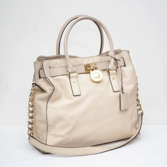 Michael Kors Hamilton Leather Large Tote Pre Owned - Picture 2 of 6
